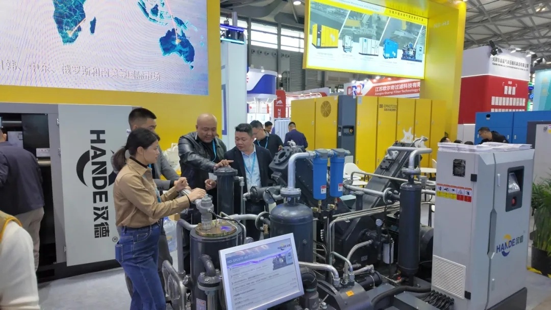 直击现场 | 汉德空压机闪耀2025上海压缩机展，首日盛况空前！